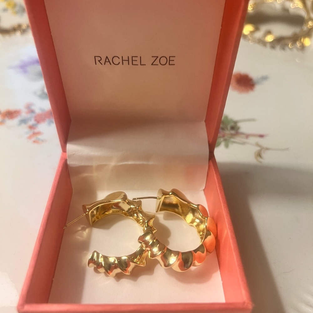 Rachel Zoe Gold Polished Earrings